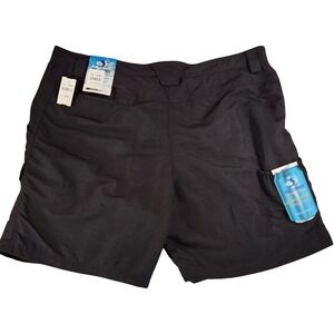 NEW GIFT 42 Reel Legends Sandbar Black Fishing Shorts Beer Pocket‎ NWT mens xxl